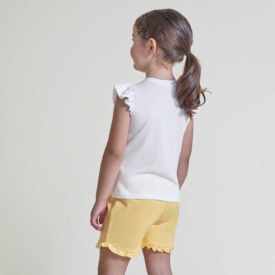 Conjunto bebé niña camiseta y shorts blanco 263074 Street Monkey