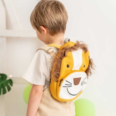 Mochila algodón León Simba Crochetts