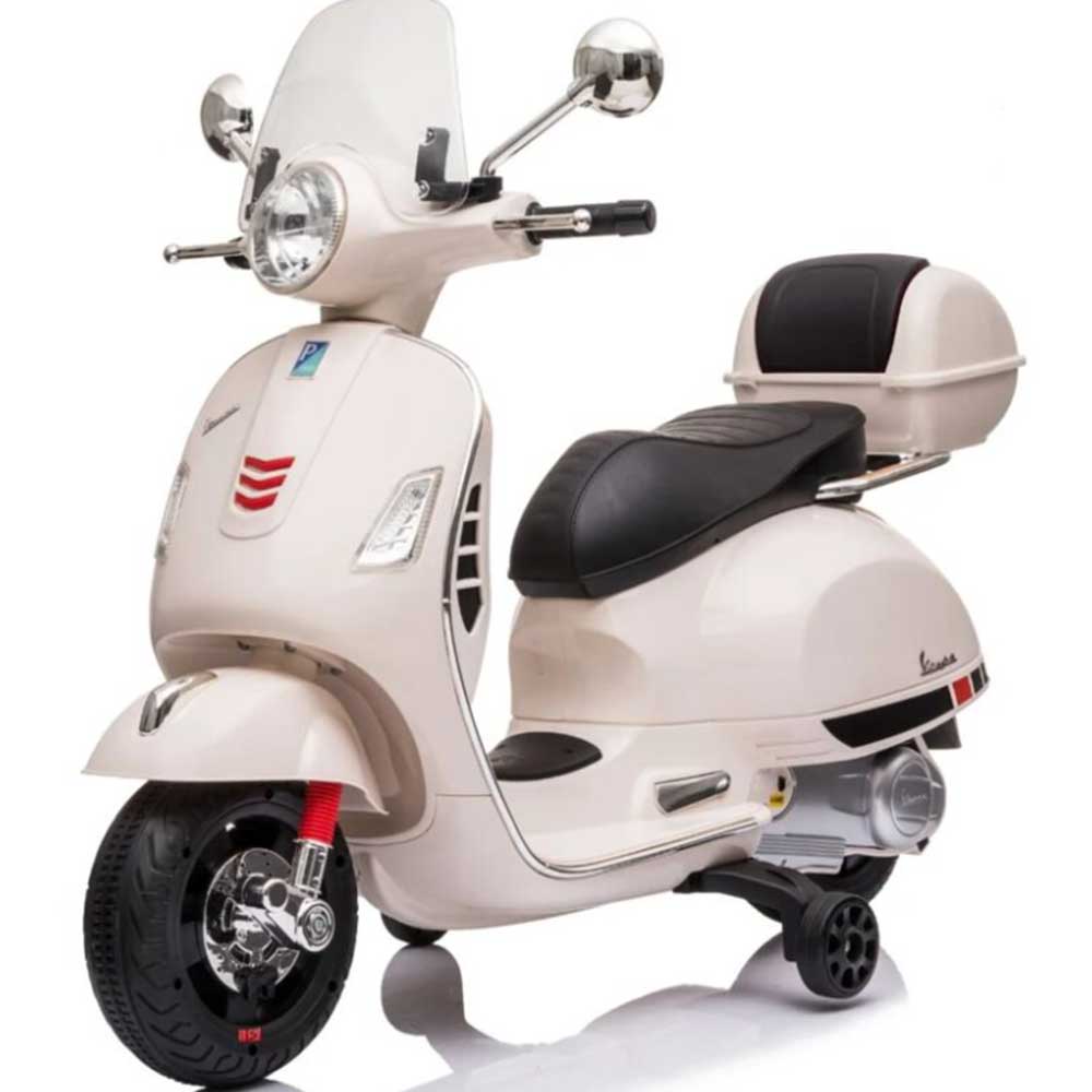 Vespa GT 6V Scooter Eléctrico para Niños 3-6 años blanco Berghoff