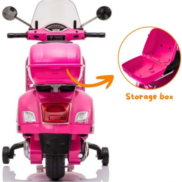 Vespa GT 6V Scooter Eléctrico para Niños - 3 a 6 años Rosa Berghoff