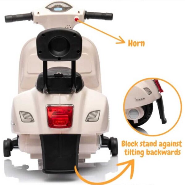 Vespa GTS 6V - Mini Scooter Eléctrico Piaggio Niños 1 a 3 años Berghoff