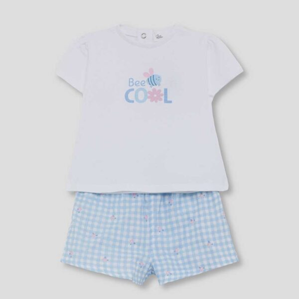 Conjunto bebé niña celeste Bee Cool 263022 Street Monkey