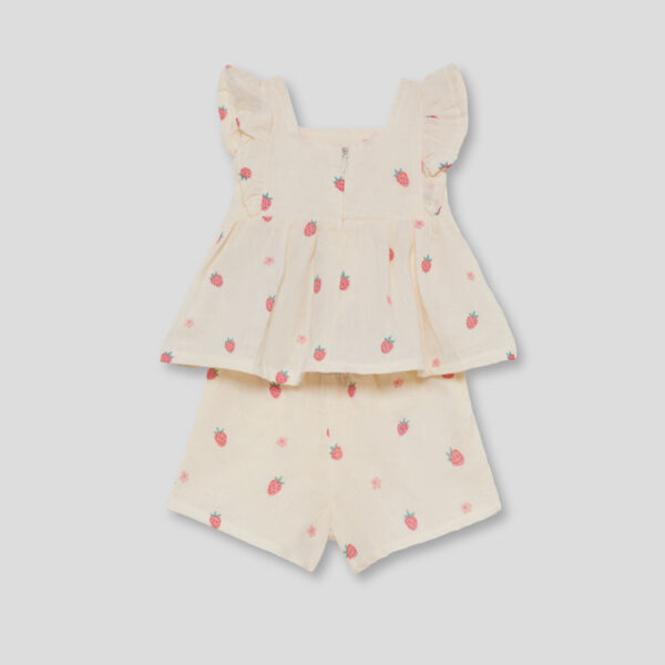 Conjunto niña crudo con fresas Street Monkey