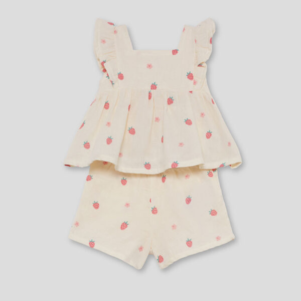Conjunto niña crudo con fresas Street Monkey