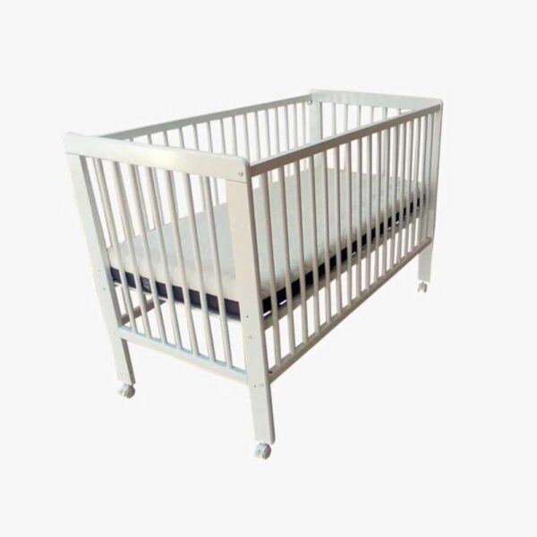 Cuna de madera blanca 120x60 bebé Olmitos