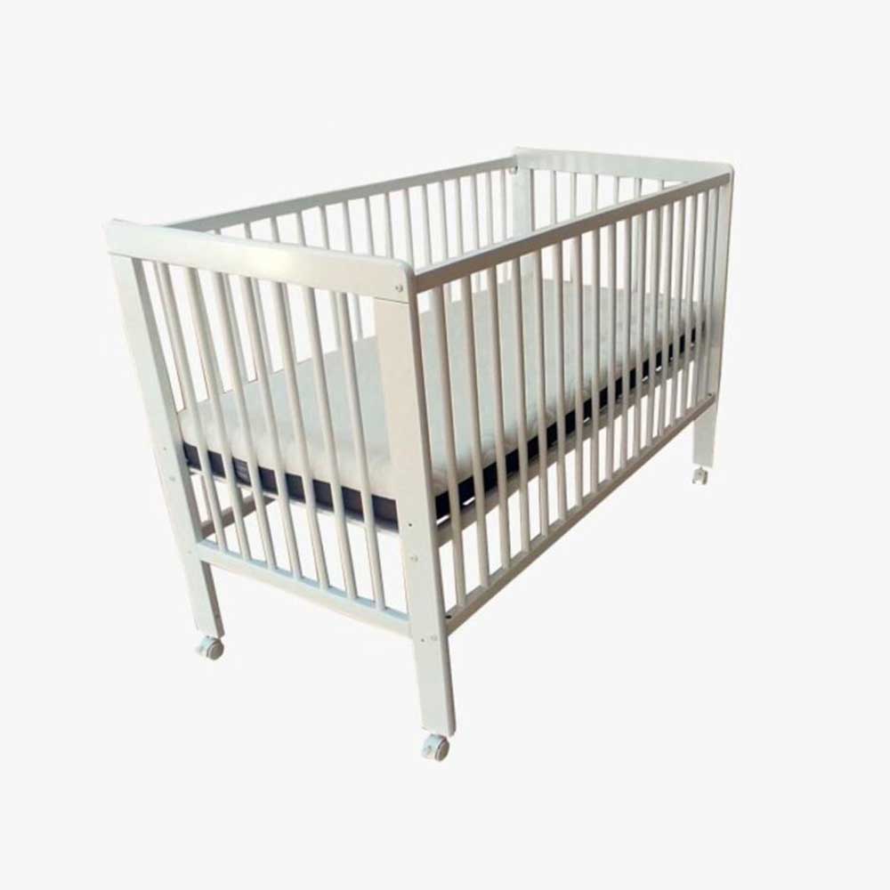 Cuna de madera blanca 120x60 bebé Olmitos