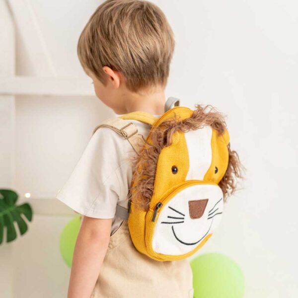 Mochila algodón León Simba Crochetts
