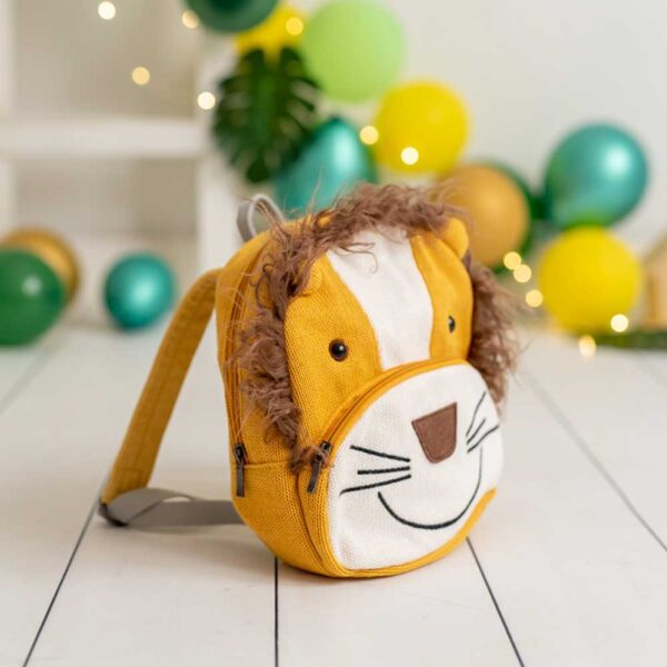 Mochila algodón León Simba Crochetts