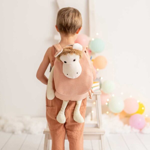 Mochila Peluche algodón Monito Crochetts