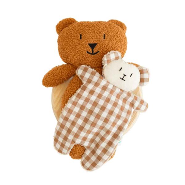 Pack Osito Teddy y doudou Brown Crochetts
