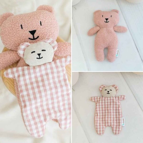 Pack Osito Teddy y doudou Pink Crochetts