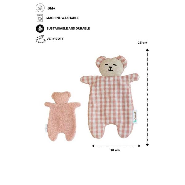 Pack Osito Teddy y doudou Pink Crochetts