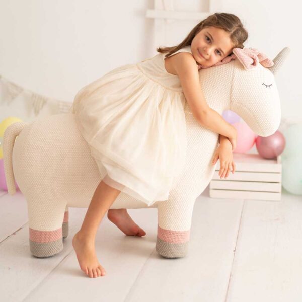 Peluche Asiento Unicornio Luna XXL Crochetts