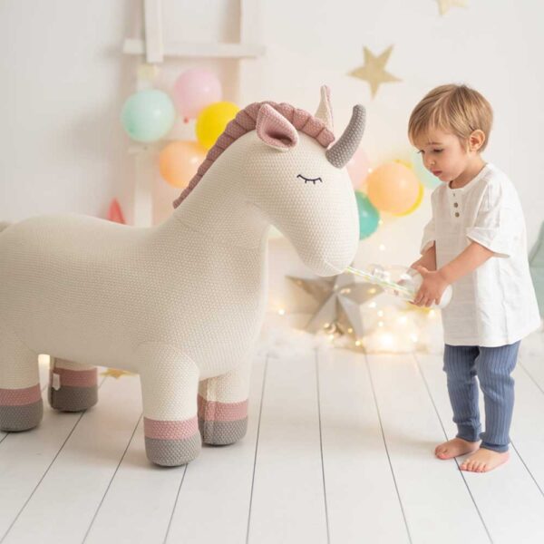 Peluche Asiento Unicornio Luna XXL Crochetts