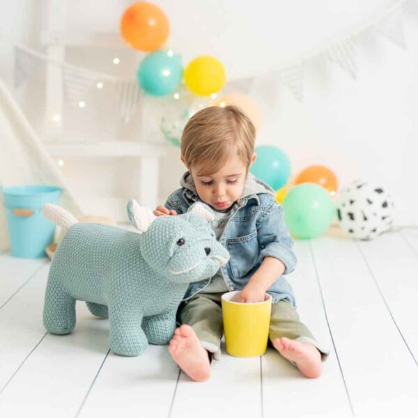 Peluche Bull Dog Brutus crochet Crochetts