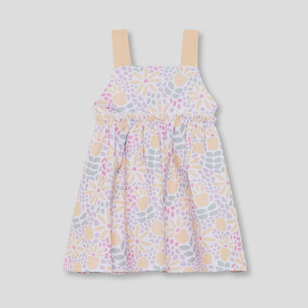 Vestido bebé niña amarillo estampado 263010 Street Monkey