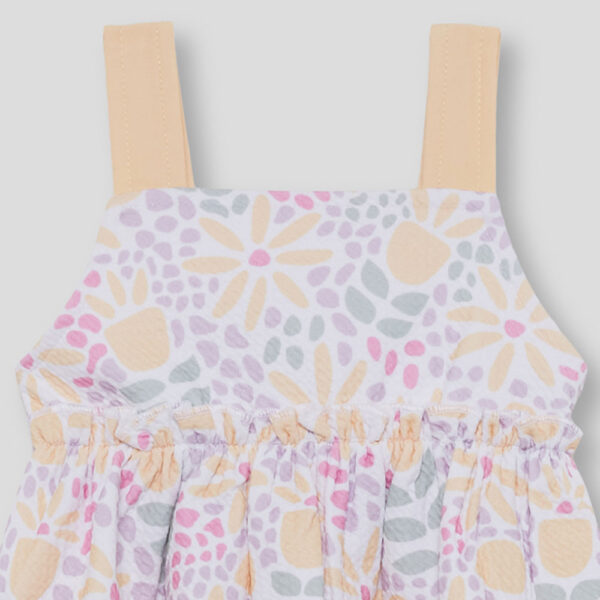 Vestido bebé niña amarillo estampado 263010 Street Monkey