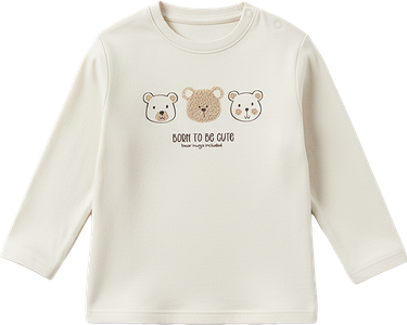 Camiseta bebé niño Cute off white L26WBB0112 Losan