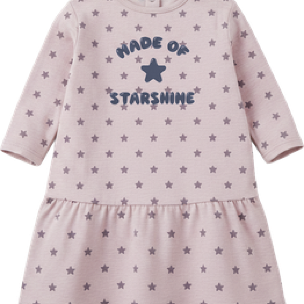 Vestido bebé niña Star soft lavender L26WBG0701 Losan
