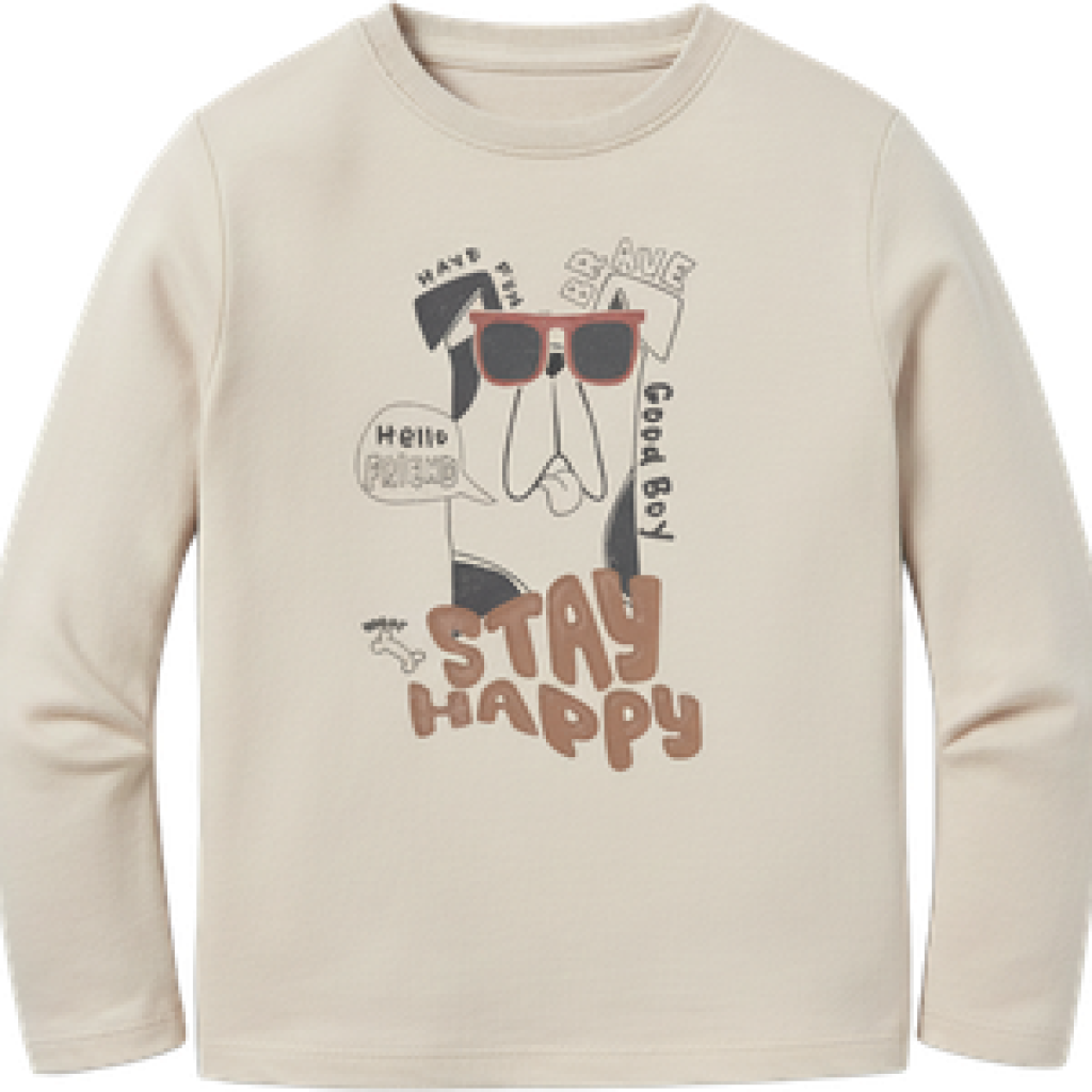 Camiseta niño Cooper ecru L26WKB0123 Losan